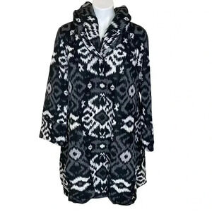 Lafayette 148 New York long jacquard duster jacket blazer trench opera coat